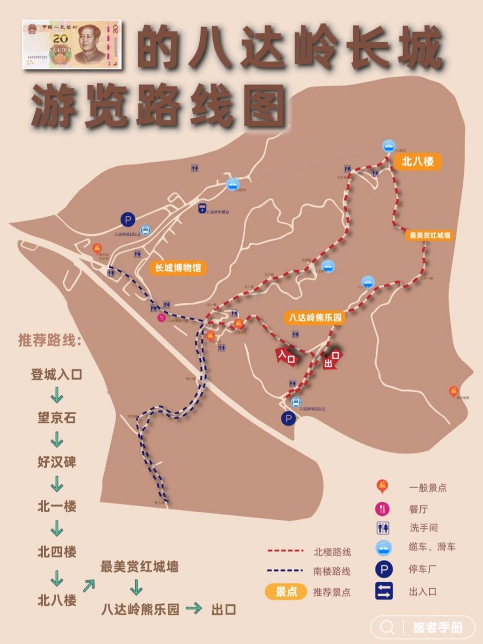 20元的八达岭长城游览旅游攻略(第2天)     7715第②天:长城 一定