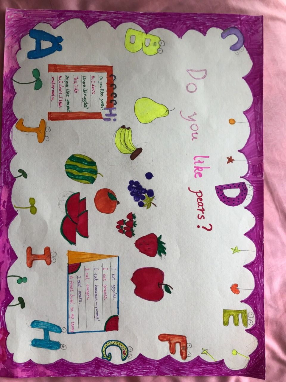 三年级下册英语手抄报