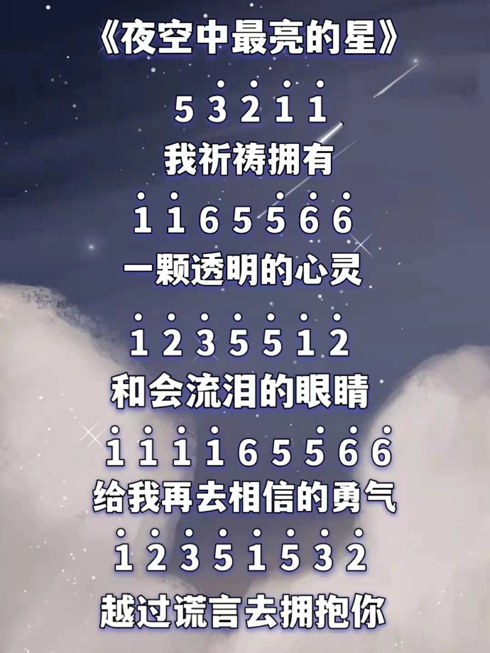 拇指琴夜空中最亮的星图片