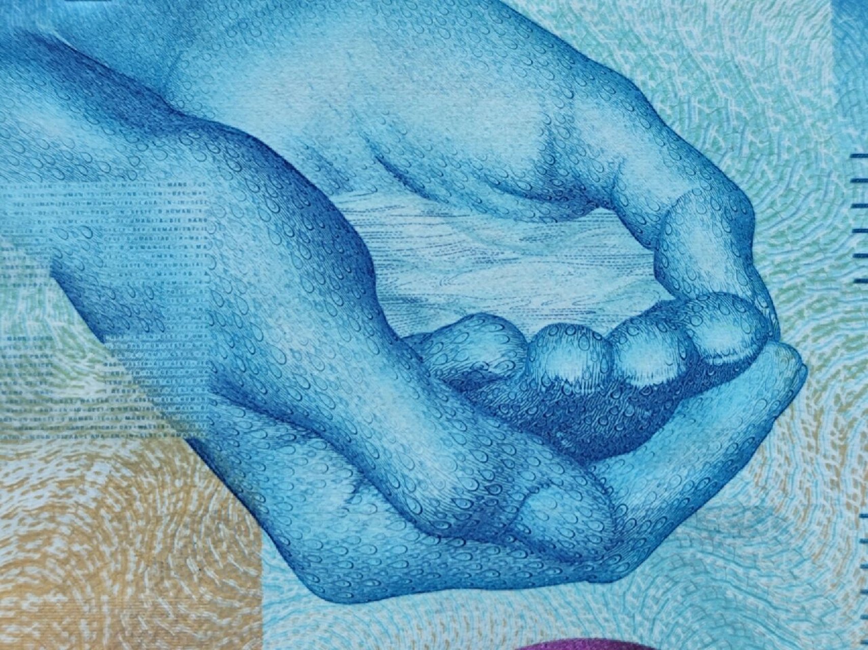 瑞士100法郎手版 100瑞士法郎钞票 主色调:蓝色 尺寸:70×144毫米