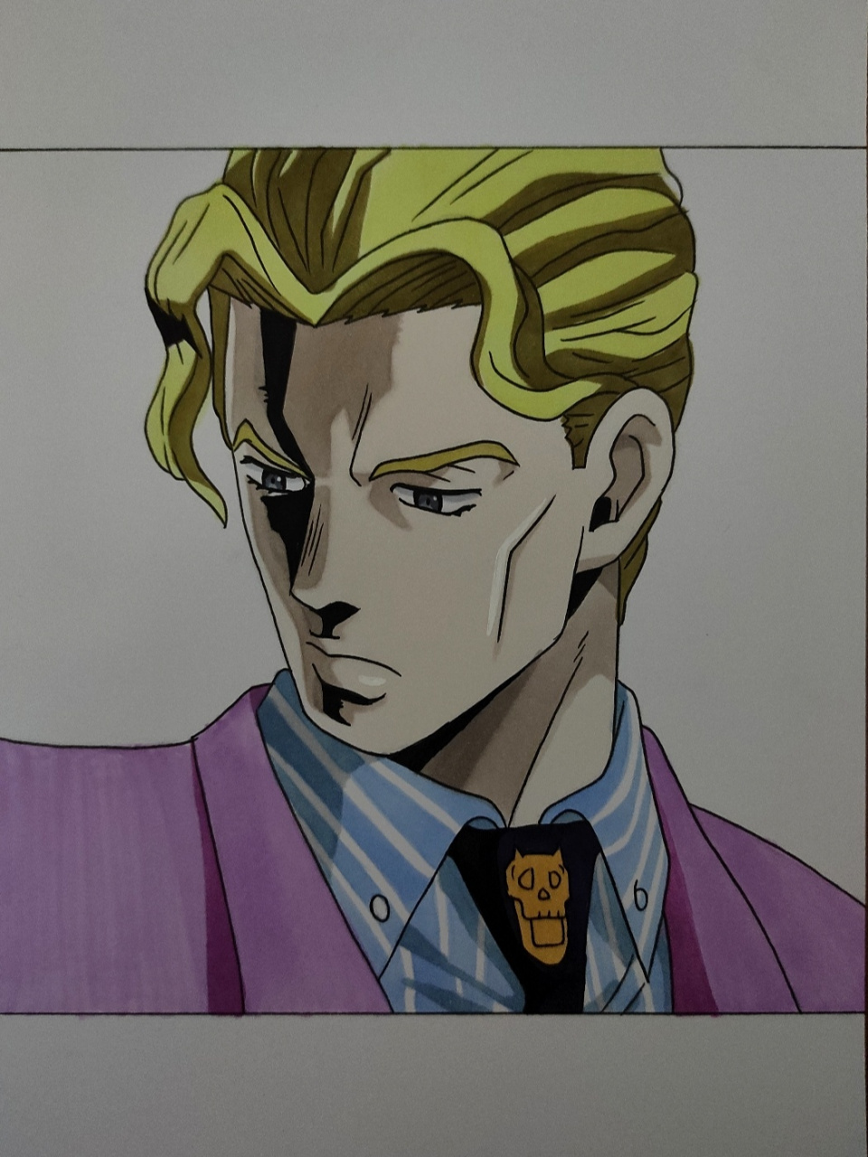 画一个吉良 #jojo的奇妙冒险