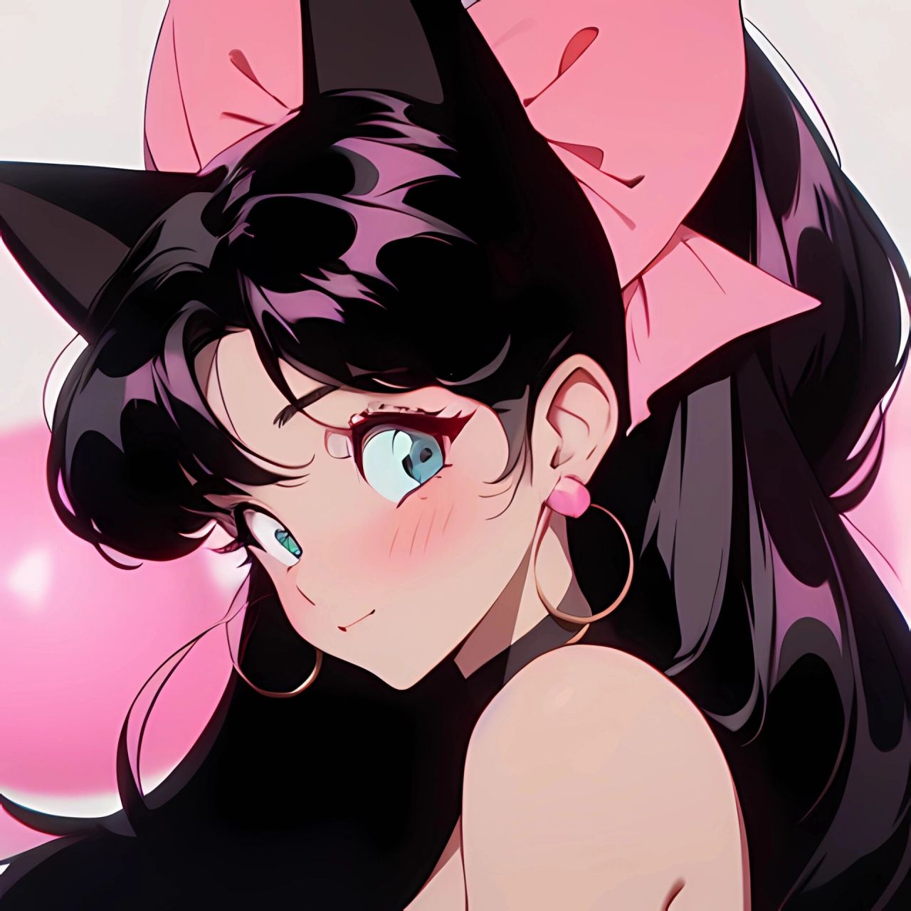 旧漫头像‖甜酷粉色猫女头像