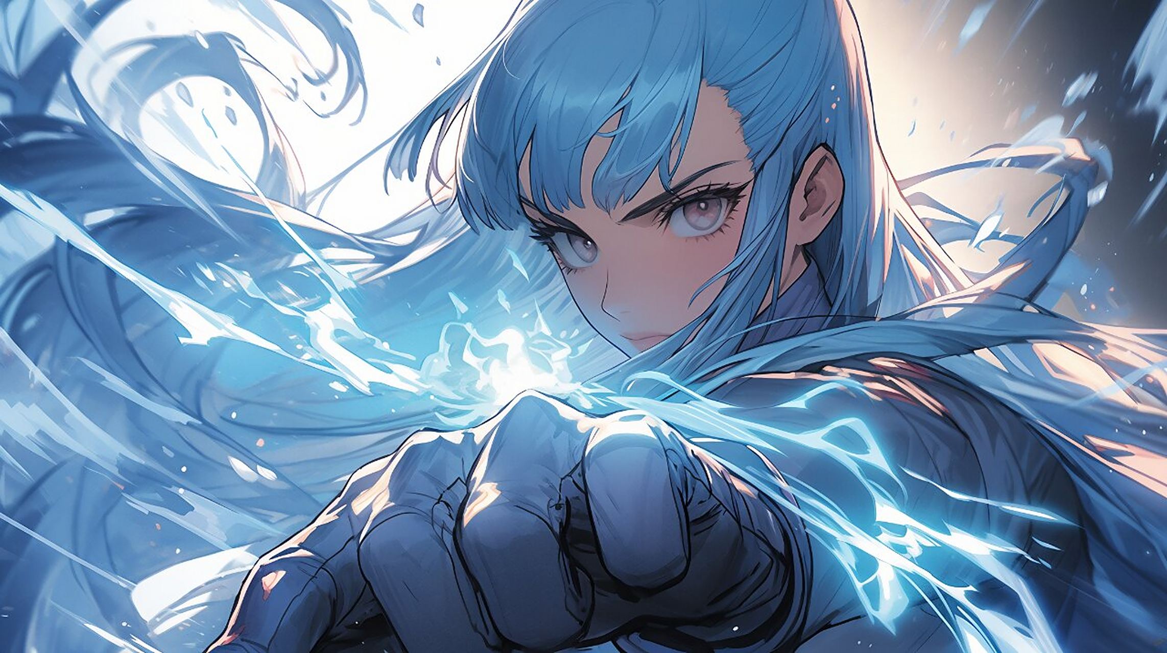 电脑壁纸|拳皇人物——冰女库拉