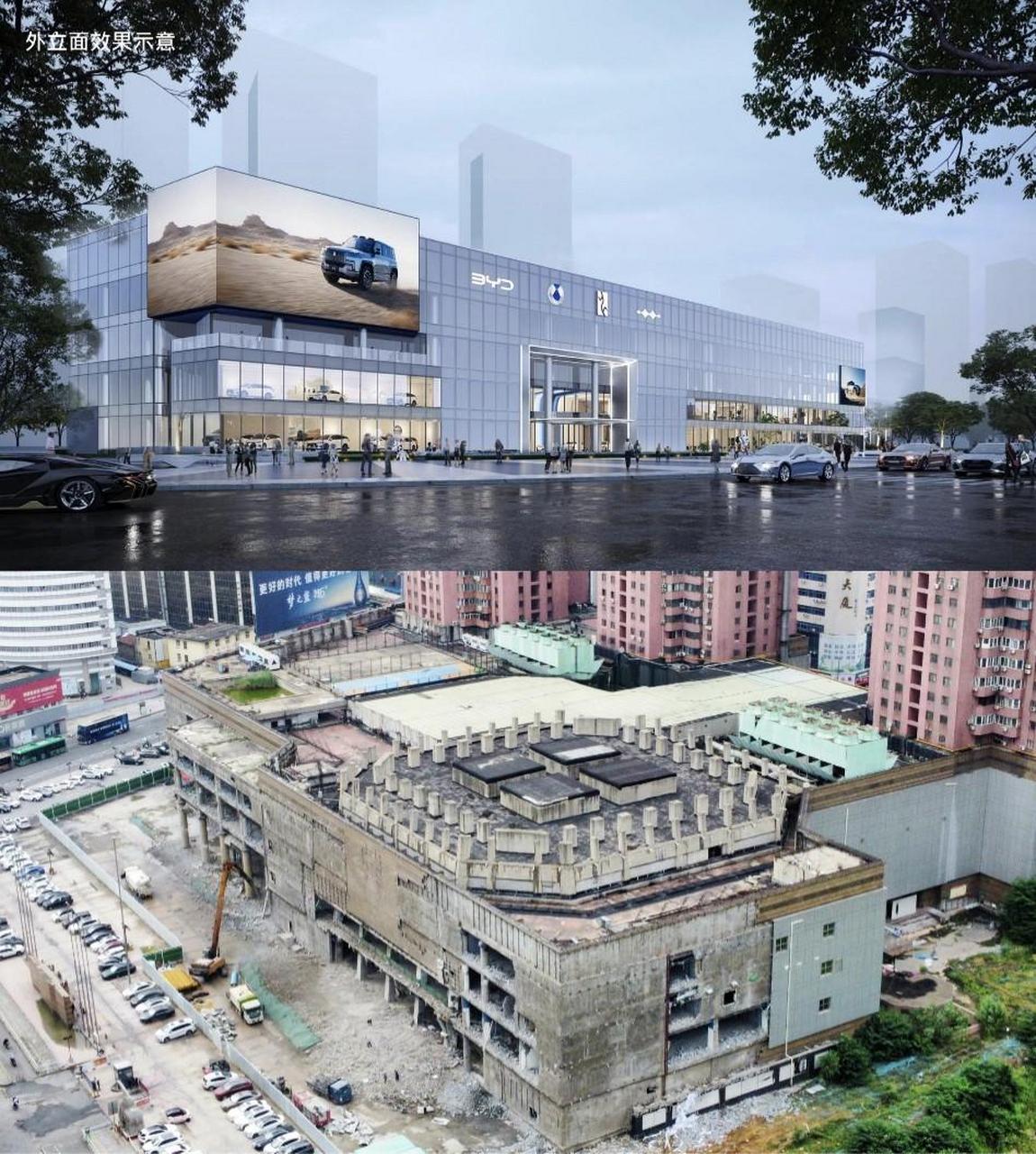 斥巨资数亿元改造郑州的金博大,打造比亚迪河南旗舰店,它不仅销售汽车