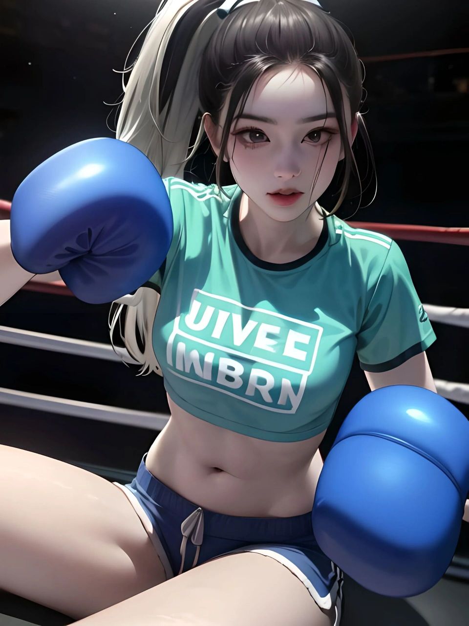 拳击美女头像