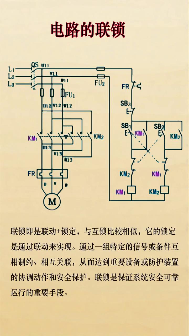 单相互锁电路图图片