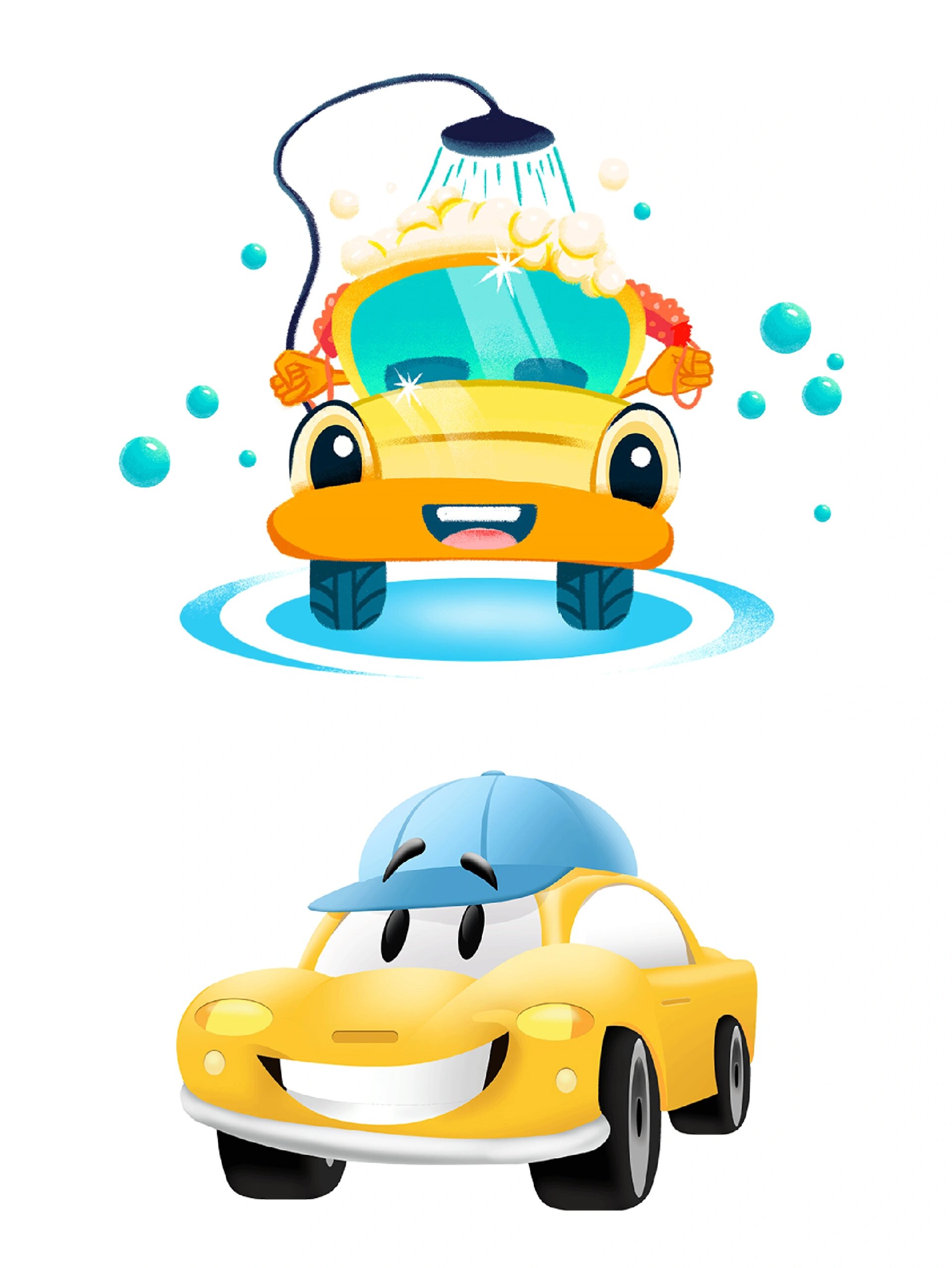 超可爱的卡通小汽车素材来啦!