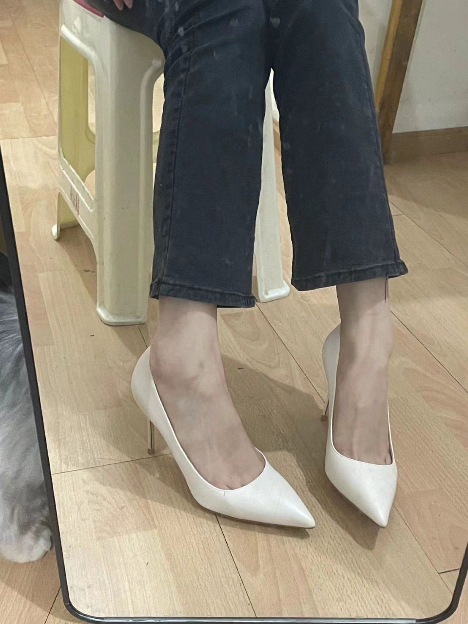 肉肉脚穿也好好看的高跟鞋 非常通勤百搭,上脚很舒服,也好好看