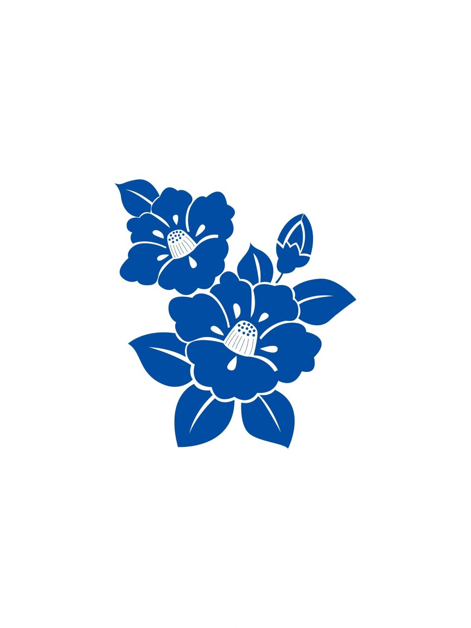 图案纹样‖中国风青花瓷花卉简笔免抠图②  青花瓷图样,除了用作制作