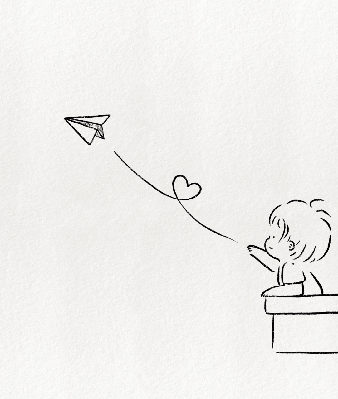 超可爱简笔画教程·童年的纸飞机 被我们折成纸飞机的青春,越飞越远.