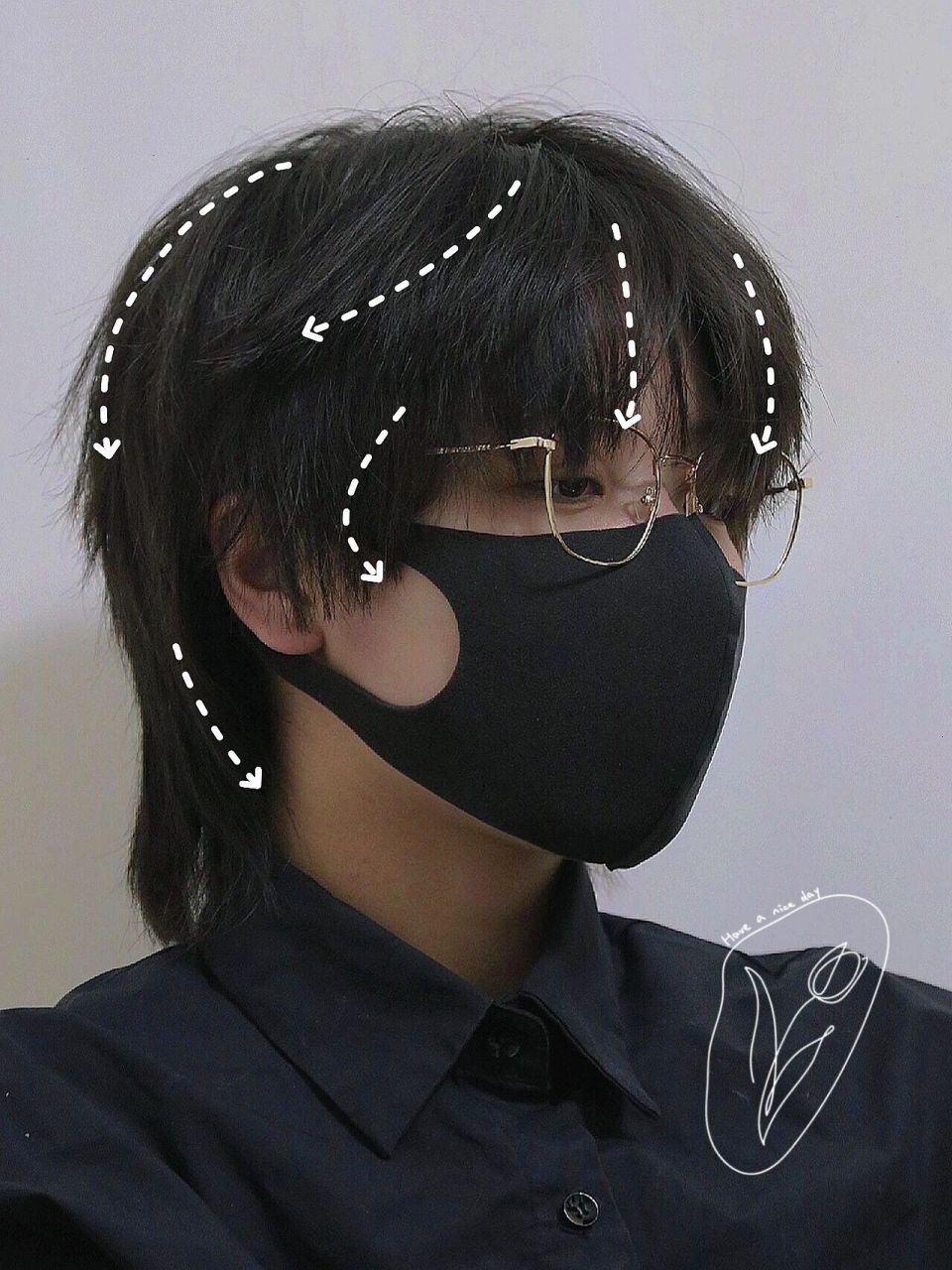 939393最近很的狼尾,也叫鲻鱼头!时尚又有个