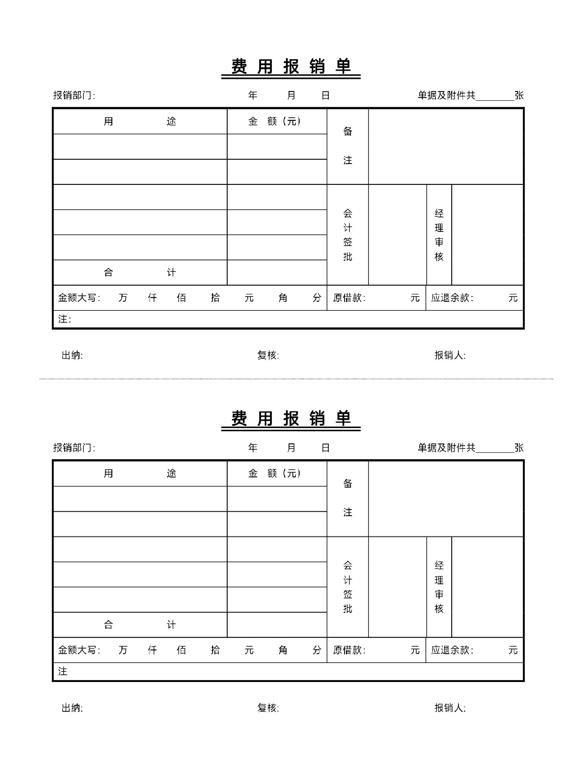 做会计工作的基础!费用报销单不求人做会记