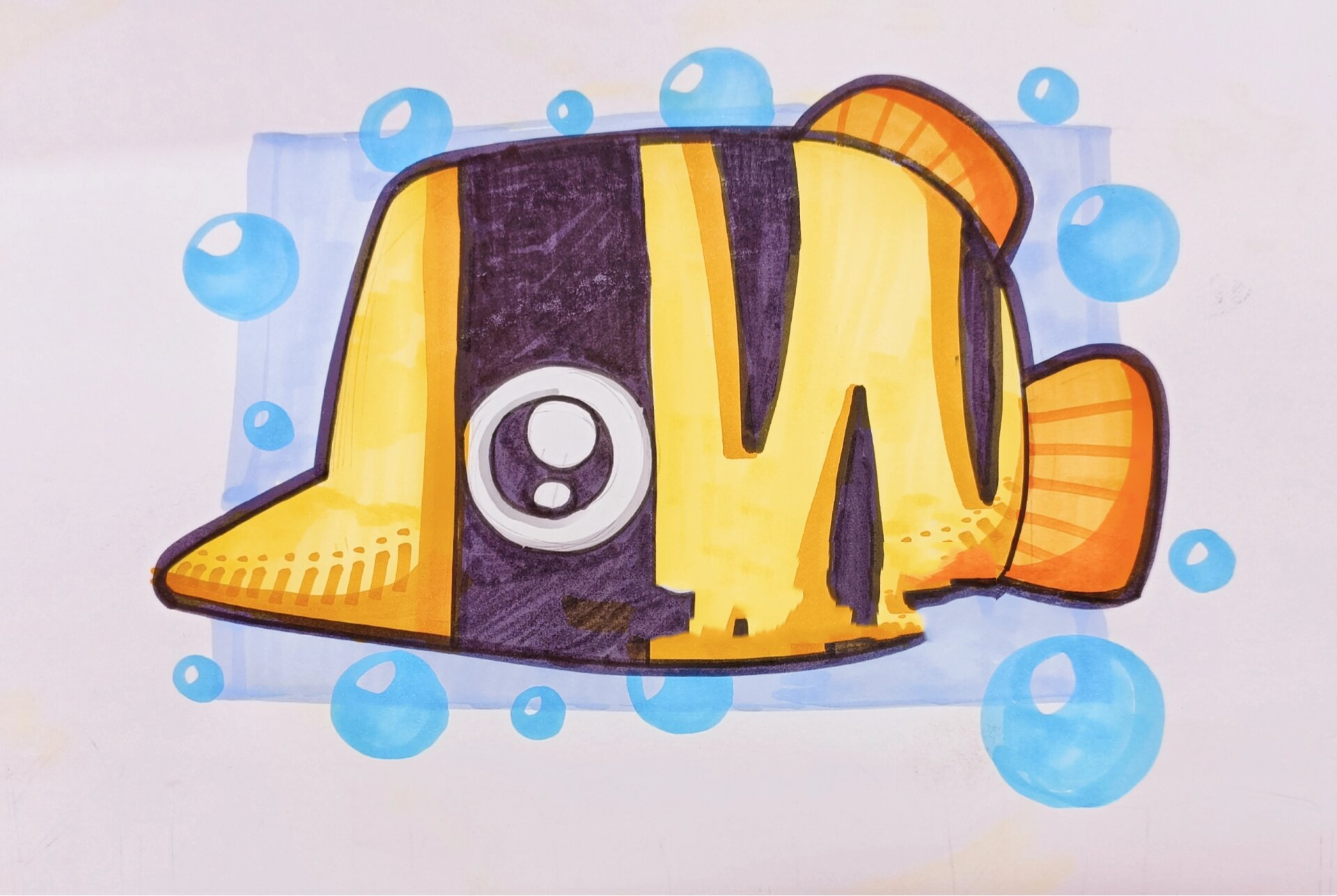 可爱热带鱼96素材集 适合幼儿画的热带鱼美术参考素材