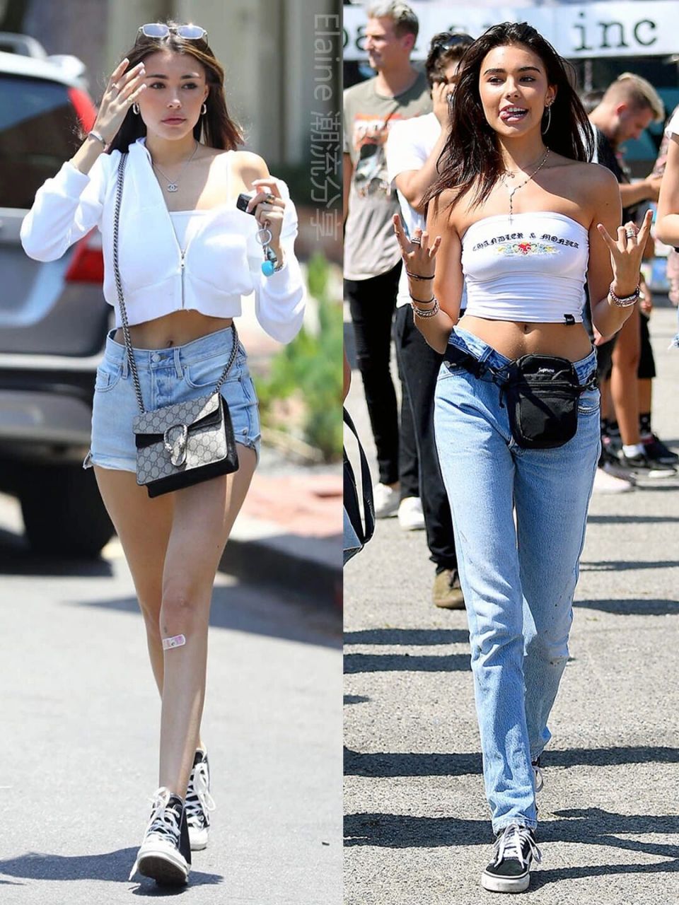 madison beer啤酒妹|加州女孩美式辣妹穿搭 #今天穿什么香# #欧美风