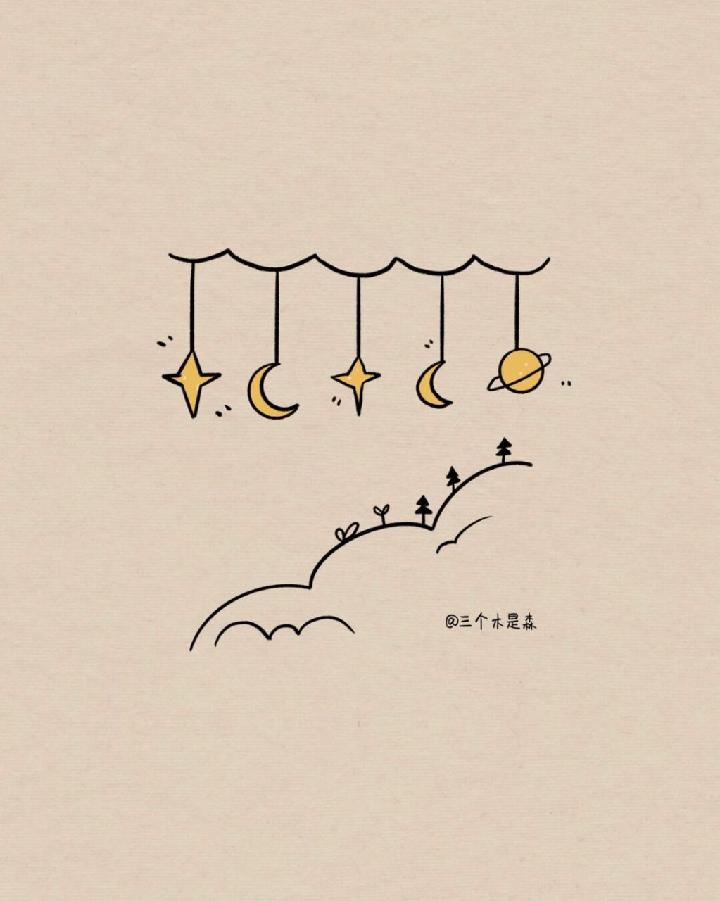 适合手残党的简笔画|附过程 新手小白都能学会的简笔画～ 临摹:甜的灰