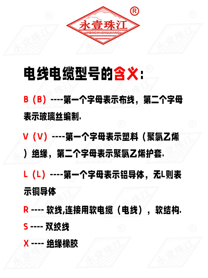 电线电缆中我们是不是经常听到很多字母的型号 bv,bvr,rvv,yjlv,yjy