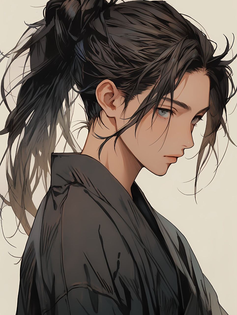 7315男生头像丨漫画武士头