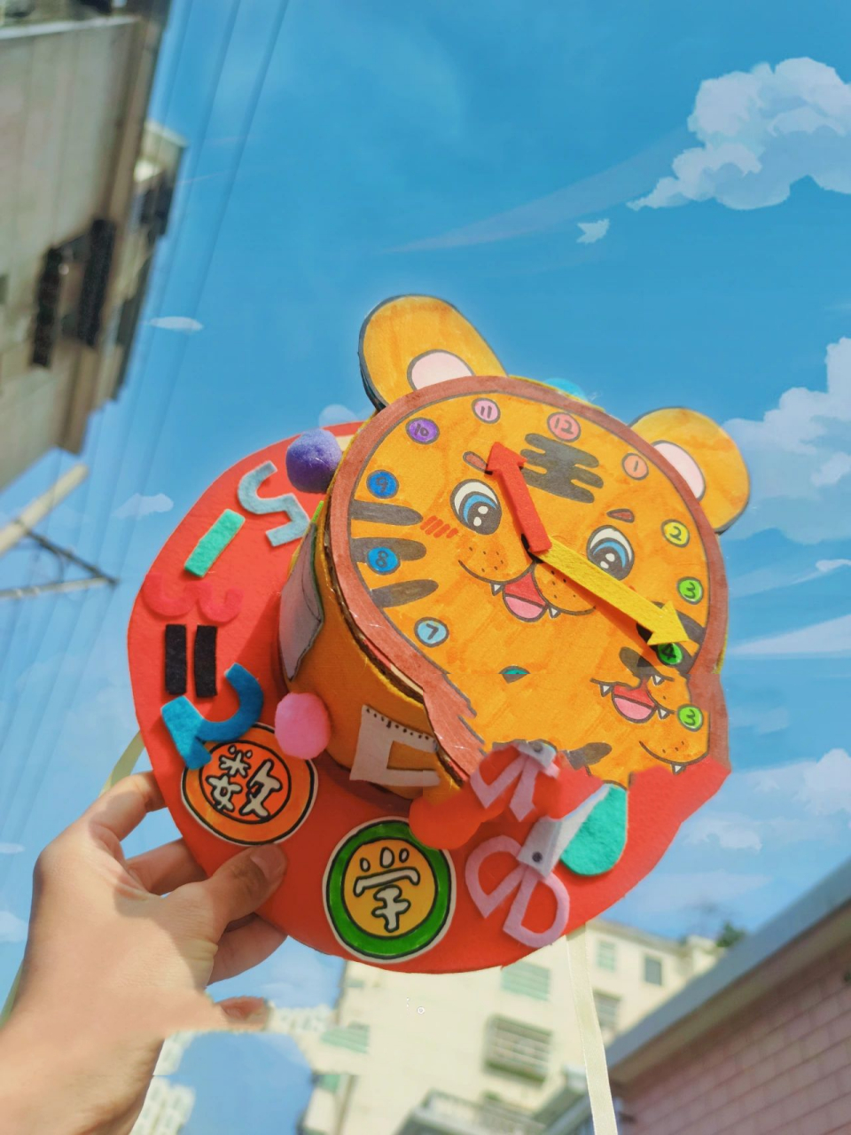 小学亲子手工/作业-小脑虎闹钟数学帽 有手就会做系列又来啦～93