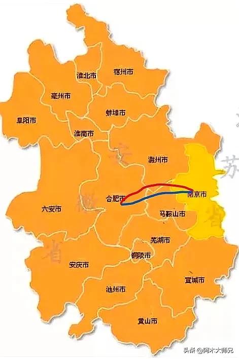 北沿江高铁安徽段出炉,合肥,滁州,全椒迎来大发展