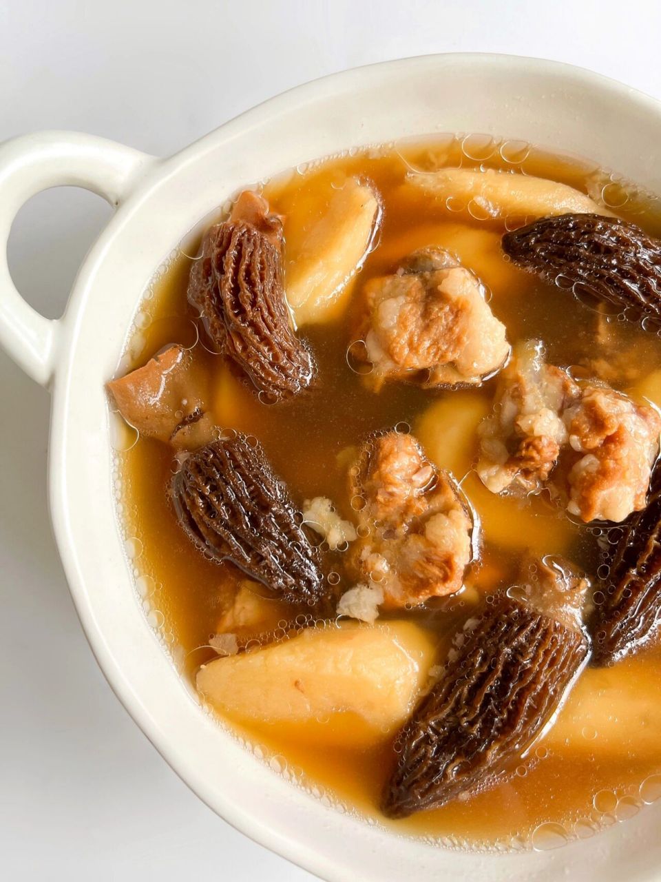 12m77羊肚菌山药排骨汤92家里有孩子的快收藏 今天分享这碗营养超