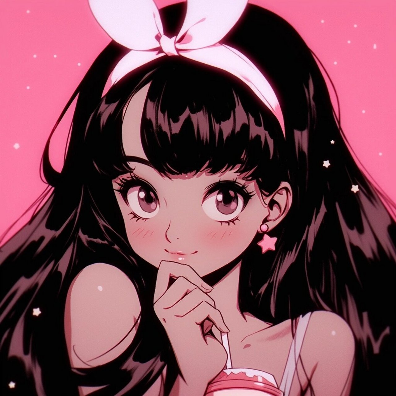 旧漫头像|甜妹头像|pink96 甜系复古旧漫女生头像 谁能拒绝甜妹呢