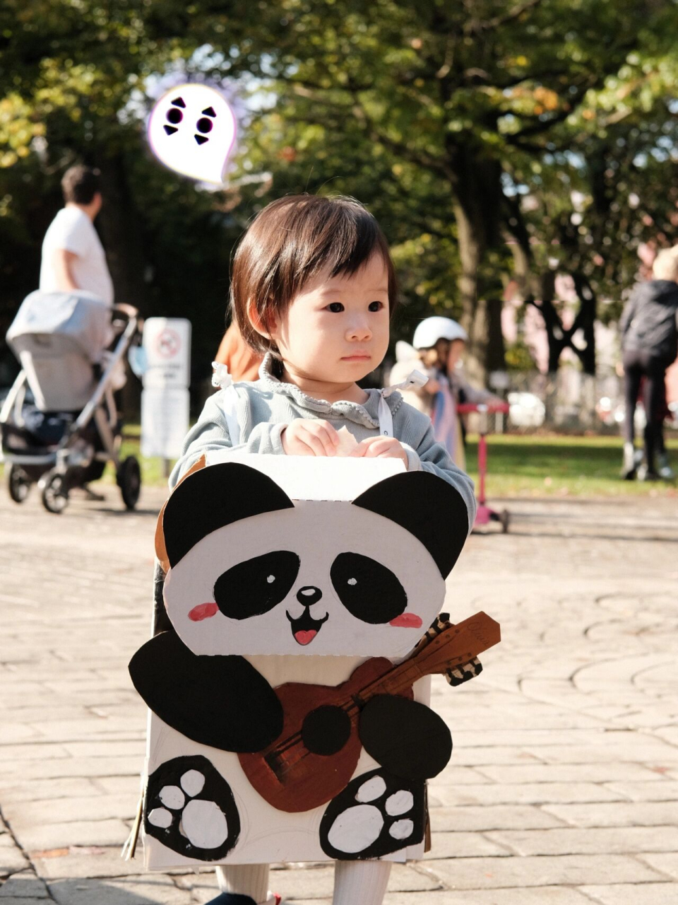 万圣节给宝宝一件专属costume|纸箱改造 olie是熊猫终极爱好者看到