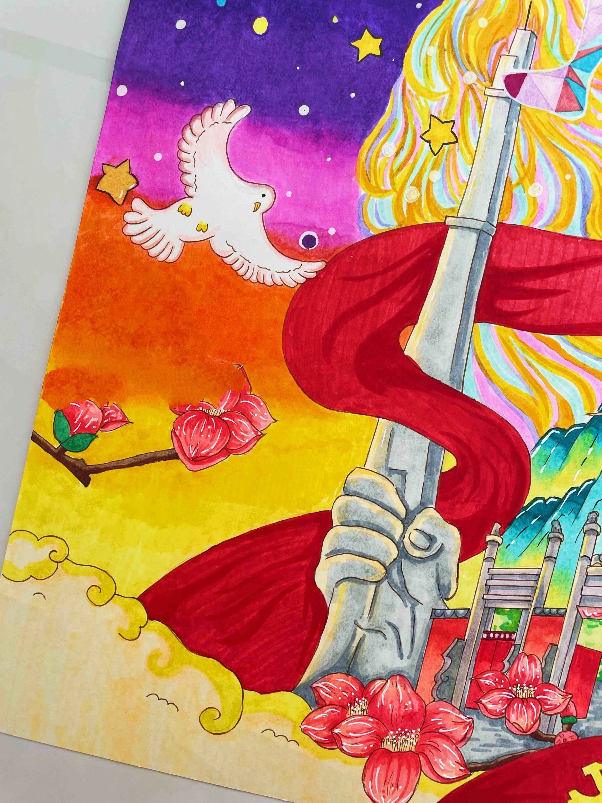 主题画 | 逐梦未来(广州篇) 广州主题儿童画,96