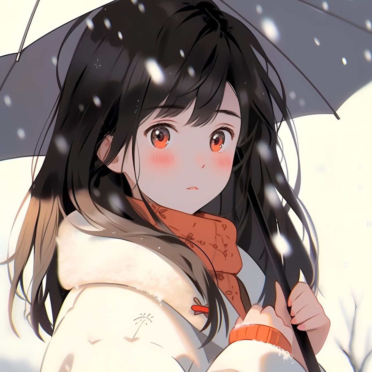 见一面吧,在这个下雪天.||情侣头像