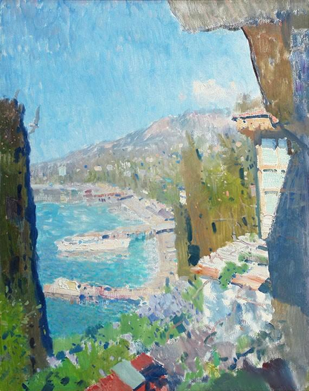 俄罗斯当代风景画家巴托油画