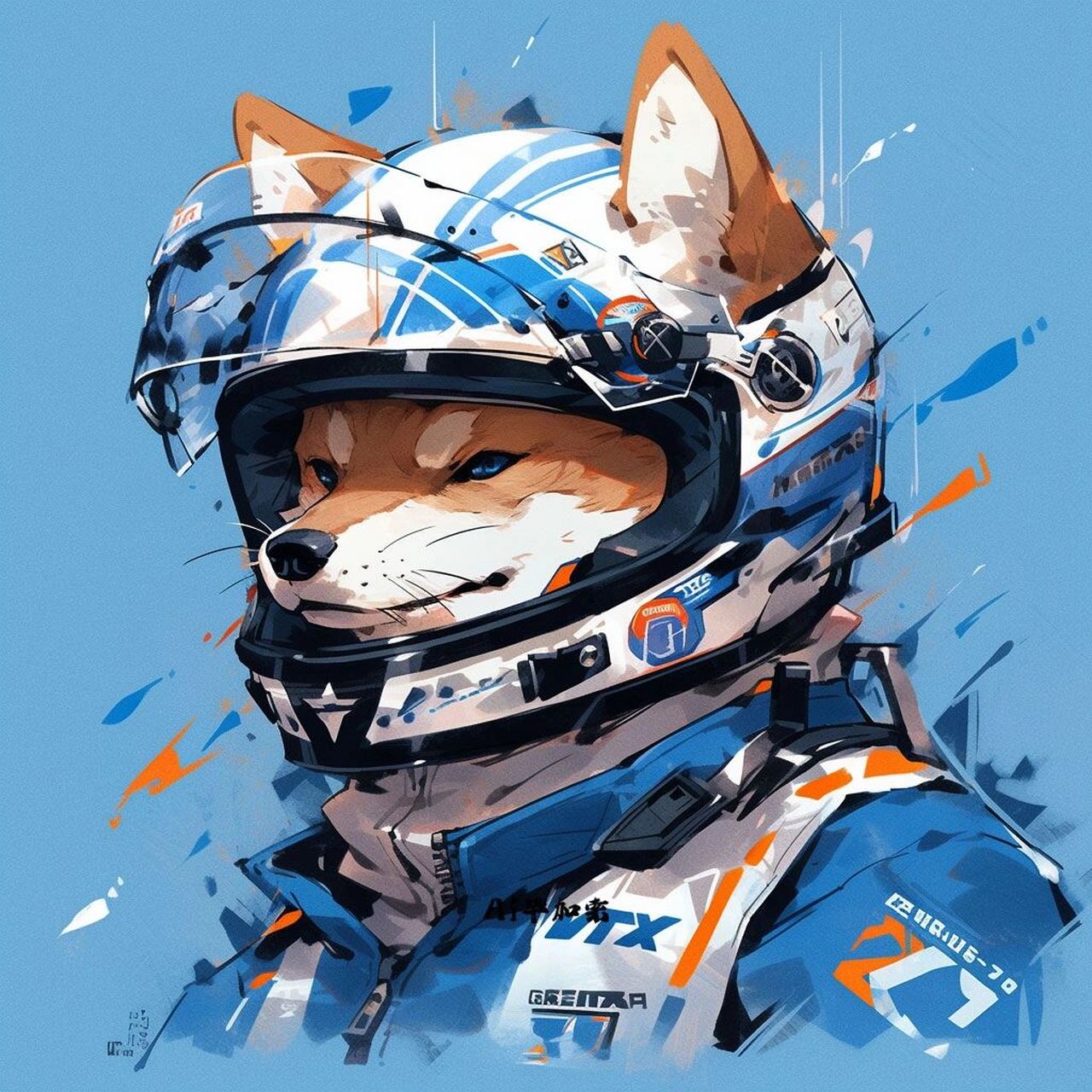 速度与激情9415帅帅赛车柴犬头像 941594159415跑得