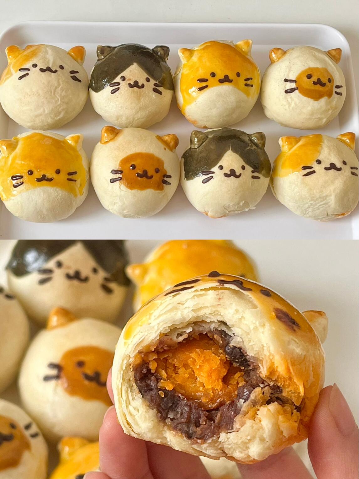 🐱可爱猫猫蛋黄酥