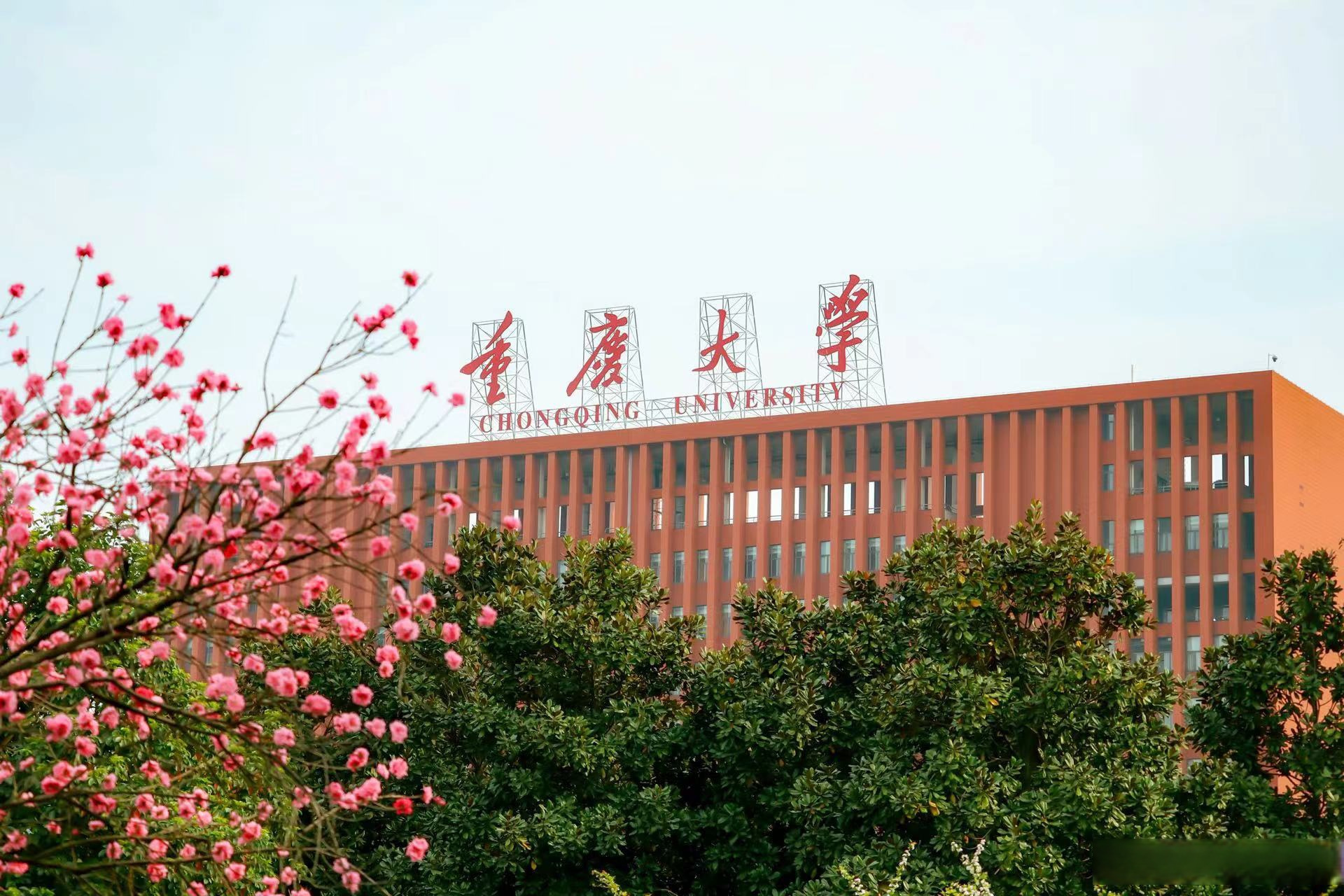 重庆大学超话#画说重大#  四月芳菲绿映红,花开如海春意浓.
