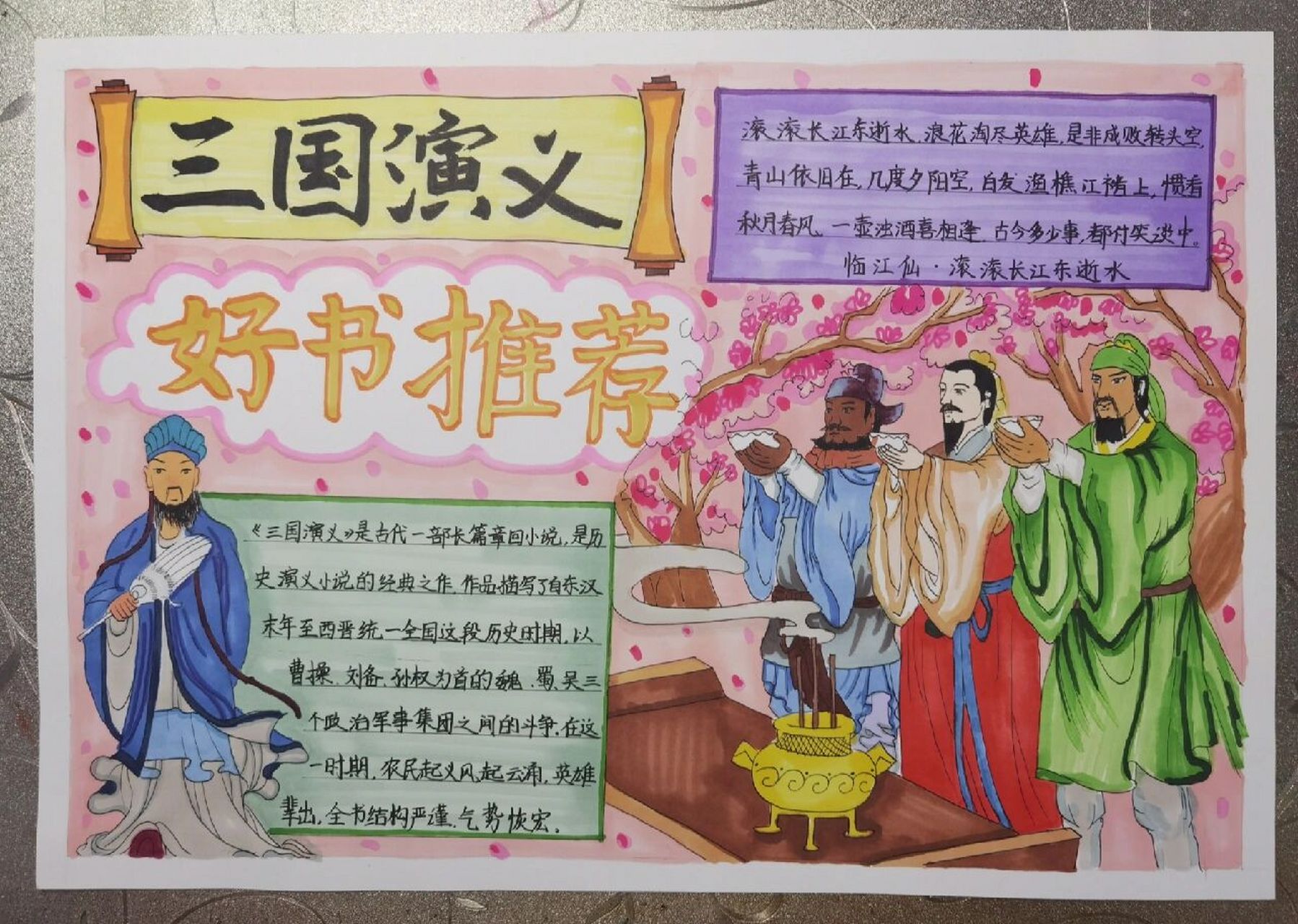 《三国演义》手抄报