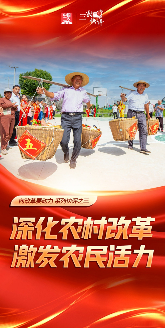 向改革要动力 系列快评之三 深化农村改革,激发农民活力
