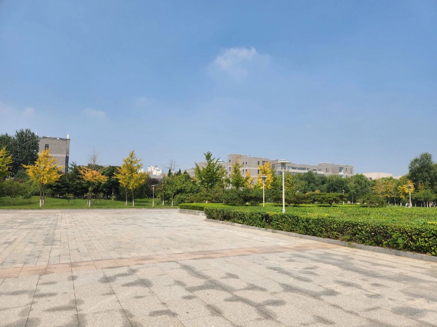 山东师范大学长清湖校区 长清校区越来越好,越来越漂亮了,我言秋日