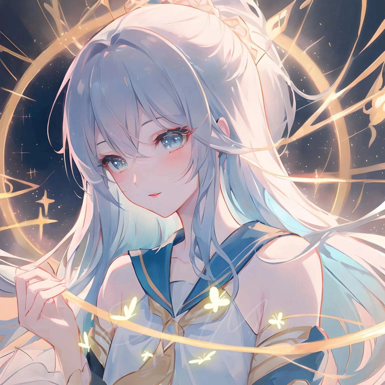 梦沉星河|看起来清冷气质的动漫女头