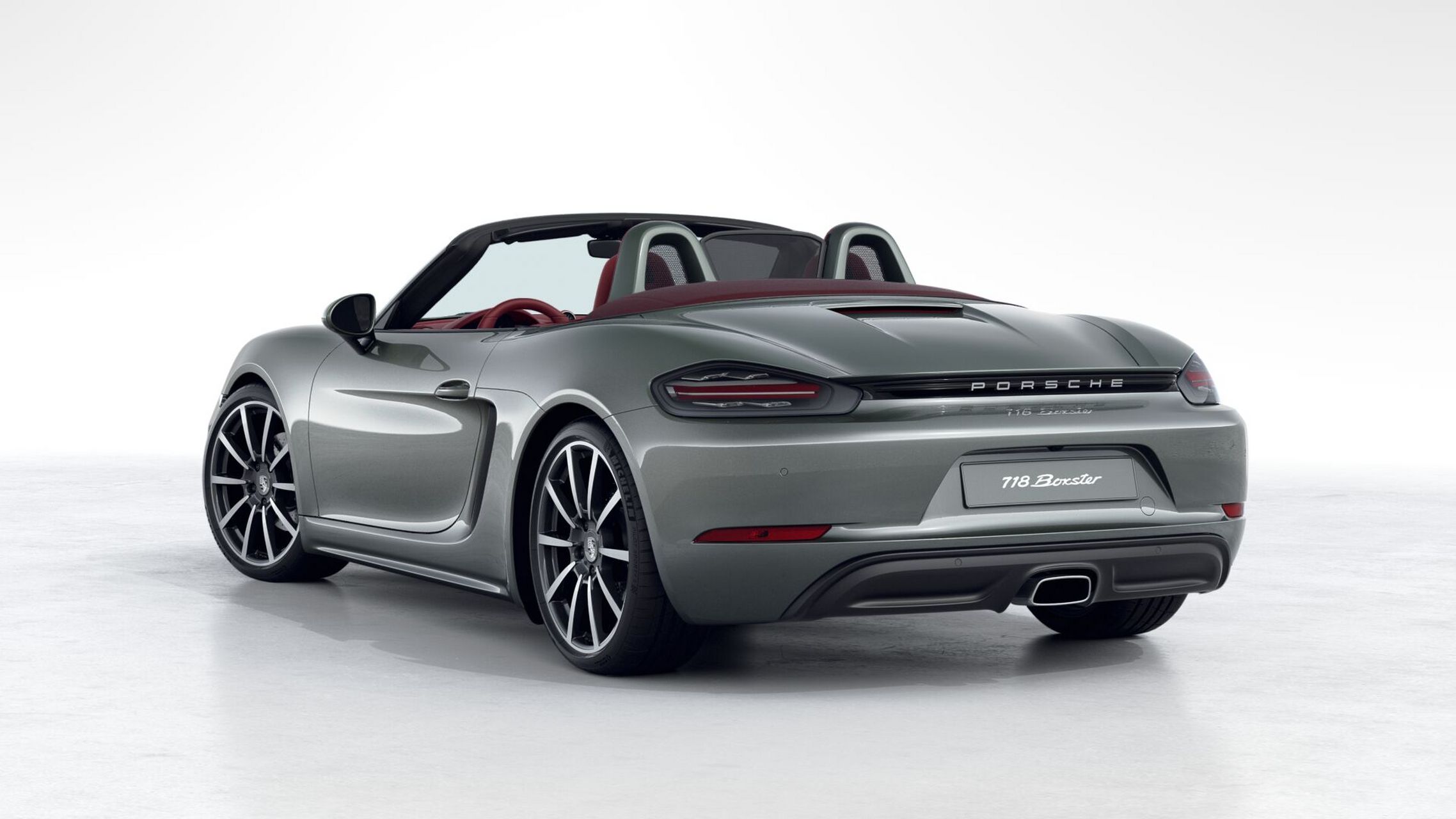 保时捷 718敞篷 砂金石绿,帅气!