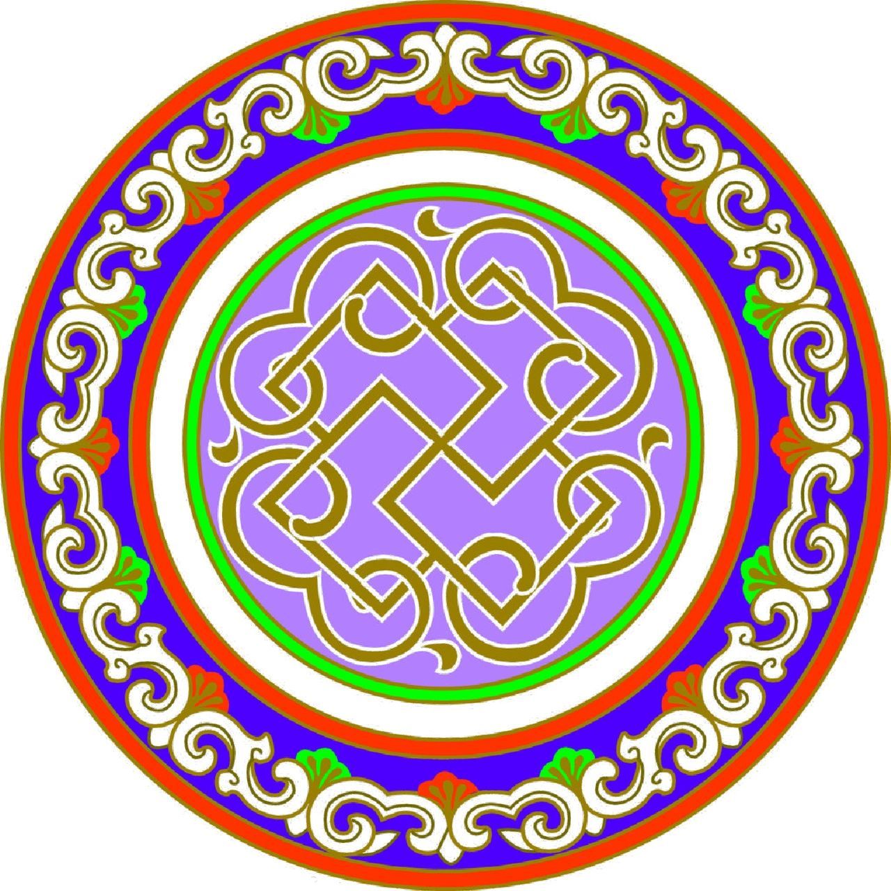 蒙古图案合集 97蒙古图纹代表了平安,吉祥等多种意思 97几何纹饰