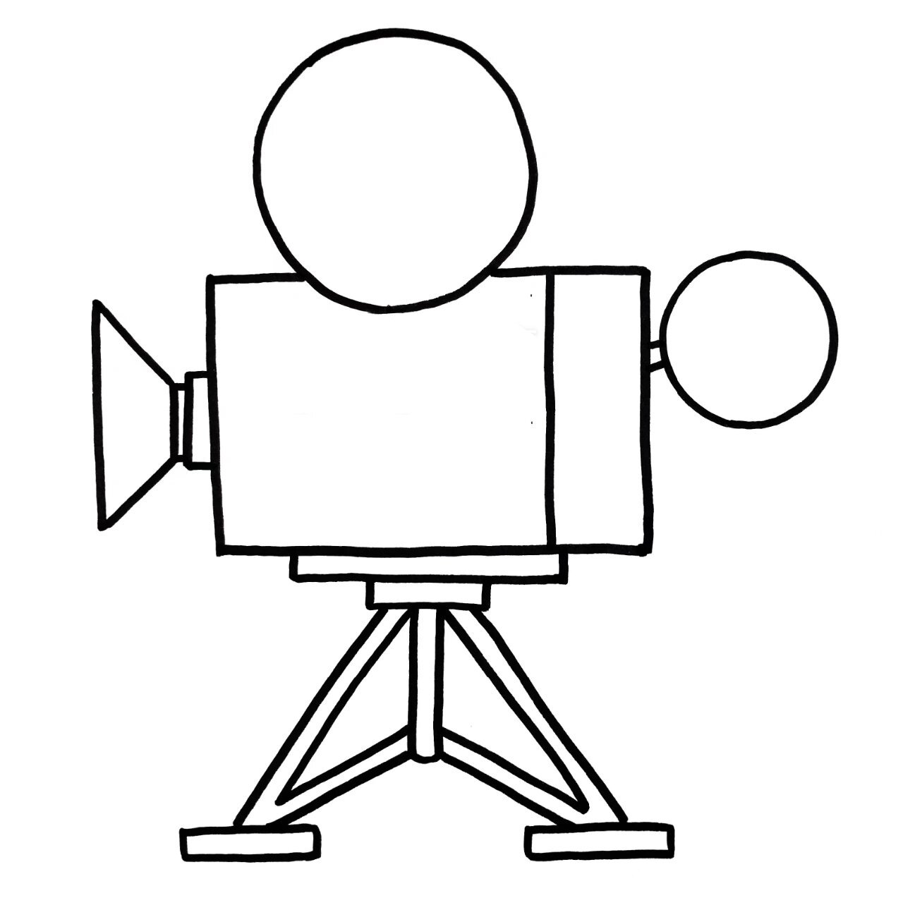 23电影放映机～少儿美术创意画课件ppt 1,知识与技能:学习了解电影