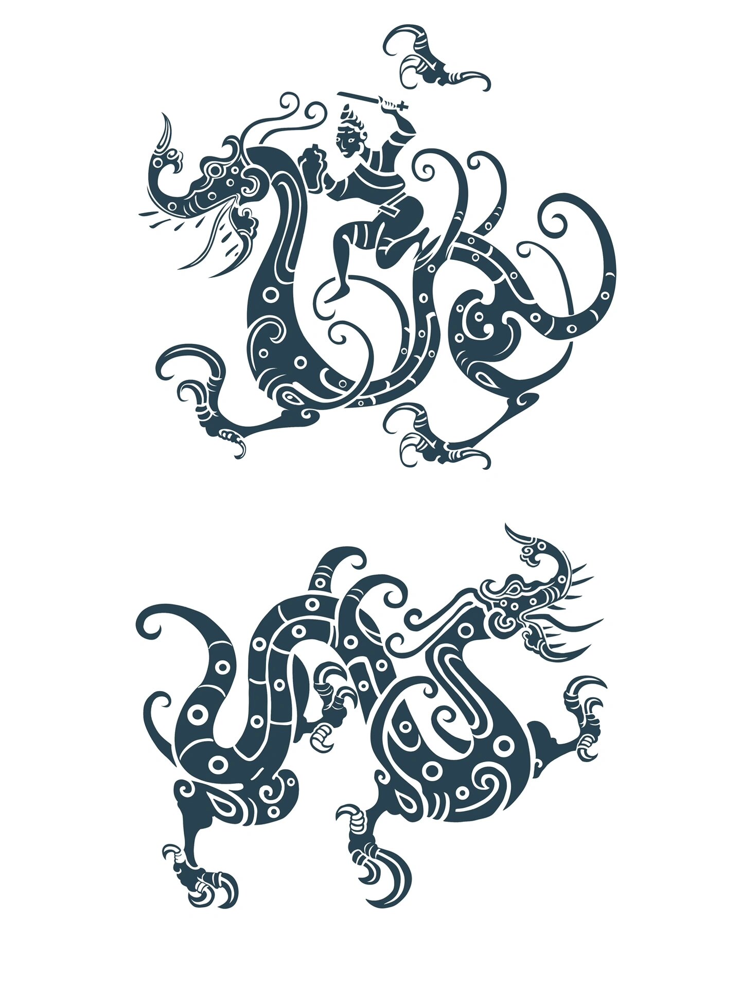 中国传统文化纹样龙纹图腾