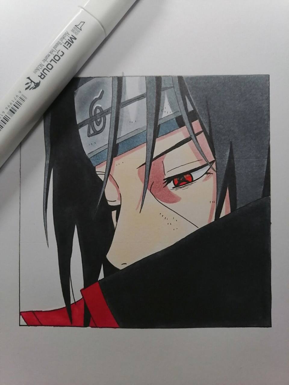 火影忍者# #手绘教程# #宇智波鼬