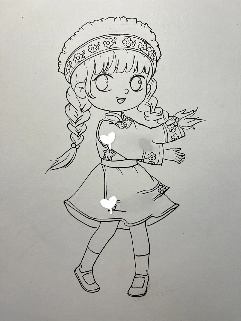 五十六个民族系列漫画—白族  之前更新了白族男生版,今天是白族女生