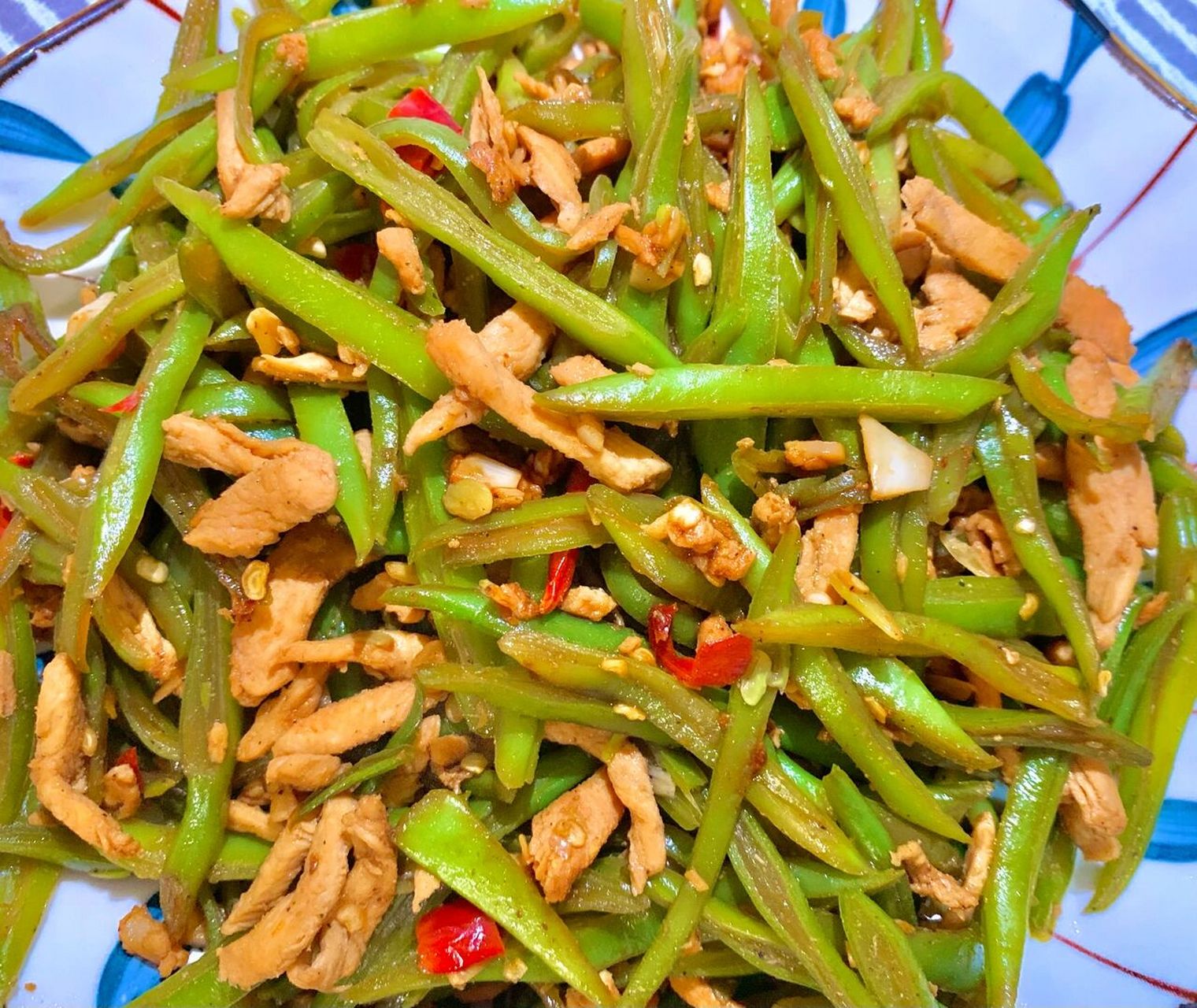 奇琦今天吃什么996993|芸豆炒肉丝95 芸豆这样炒好吃的不得了