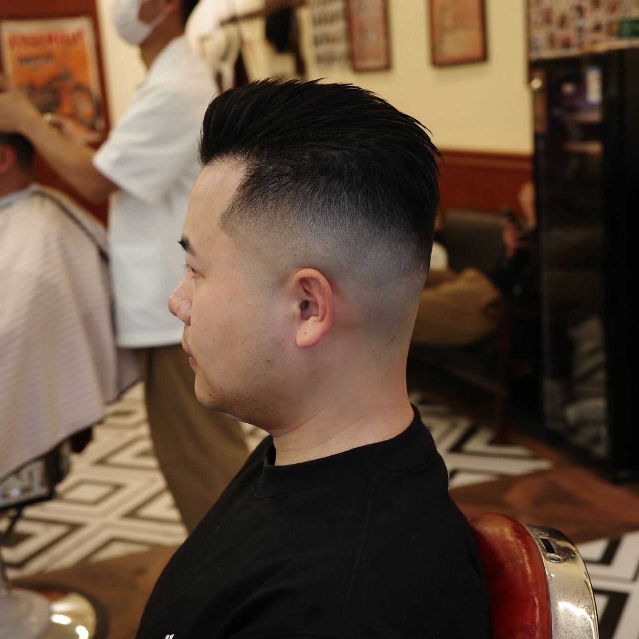 短背头 all-back &  high-fade 泰酷辣!