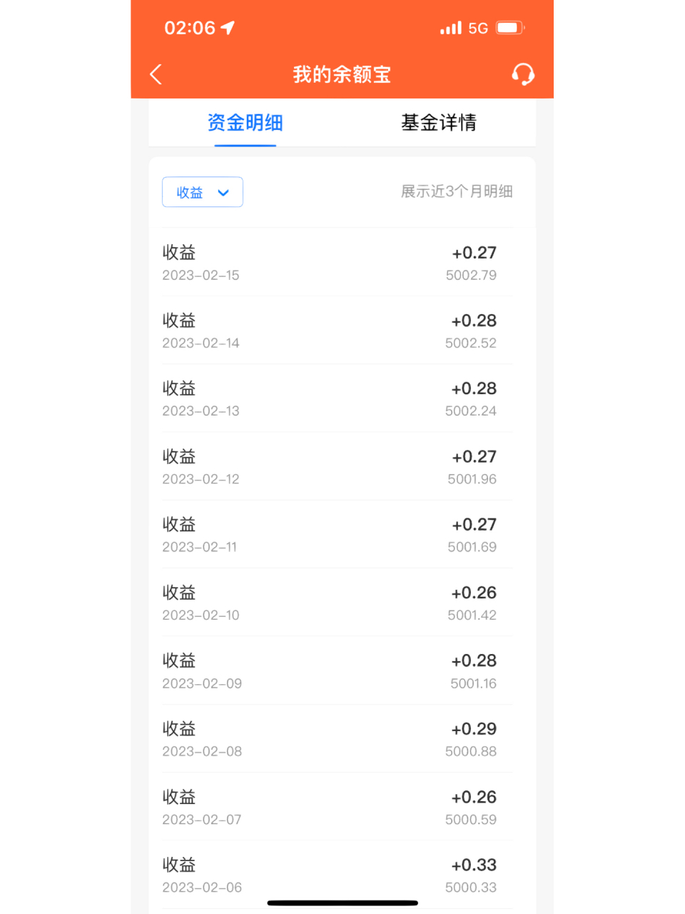 零钱通收益图片