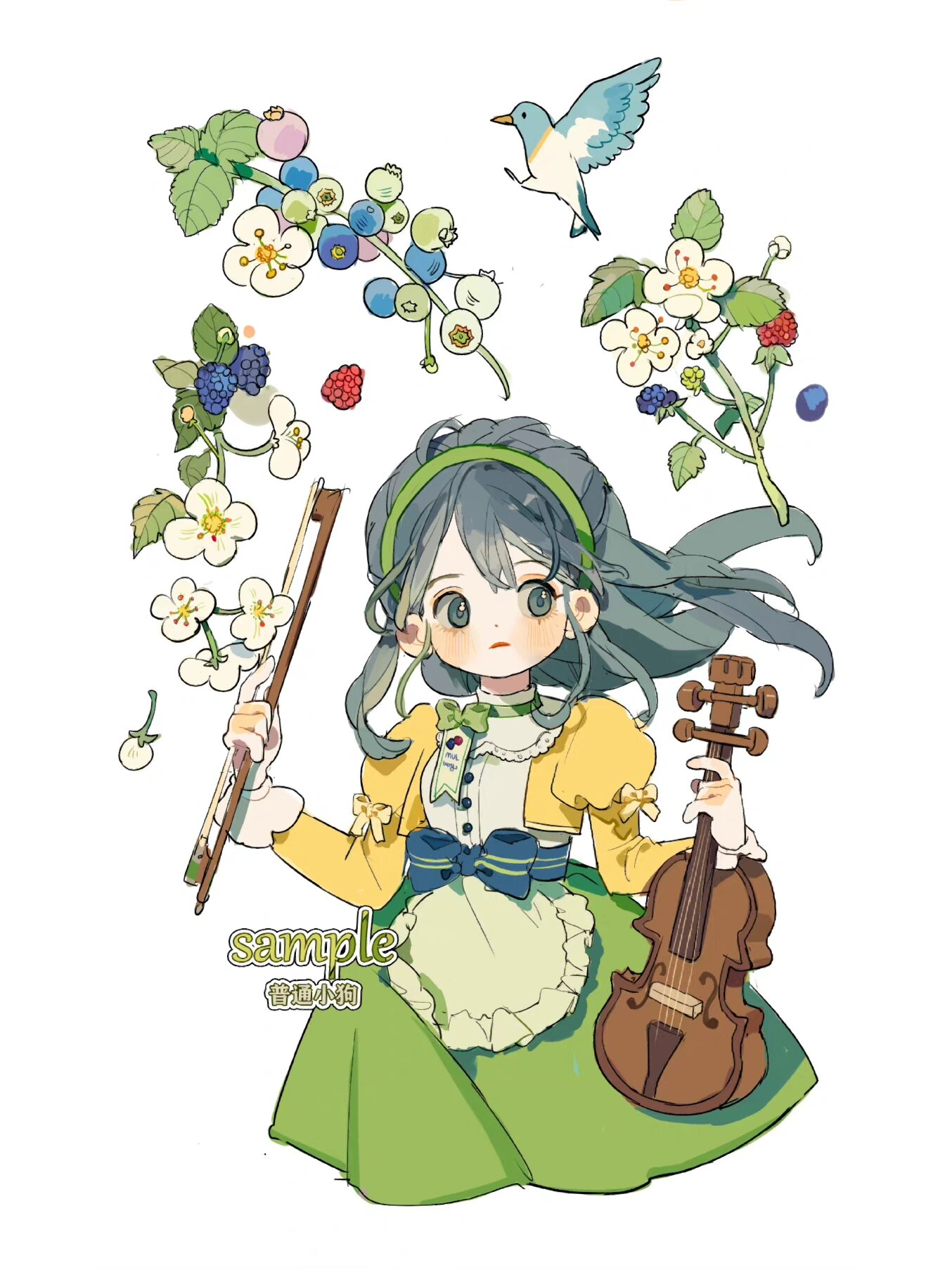 插画 | 全身女孩动漫人物形象素材