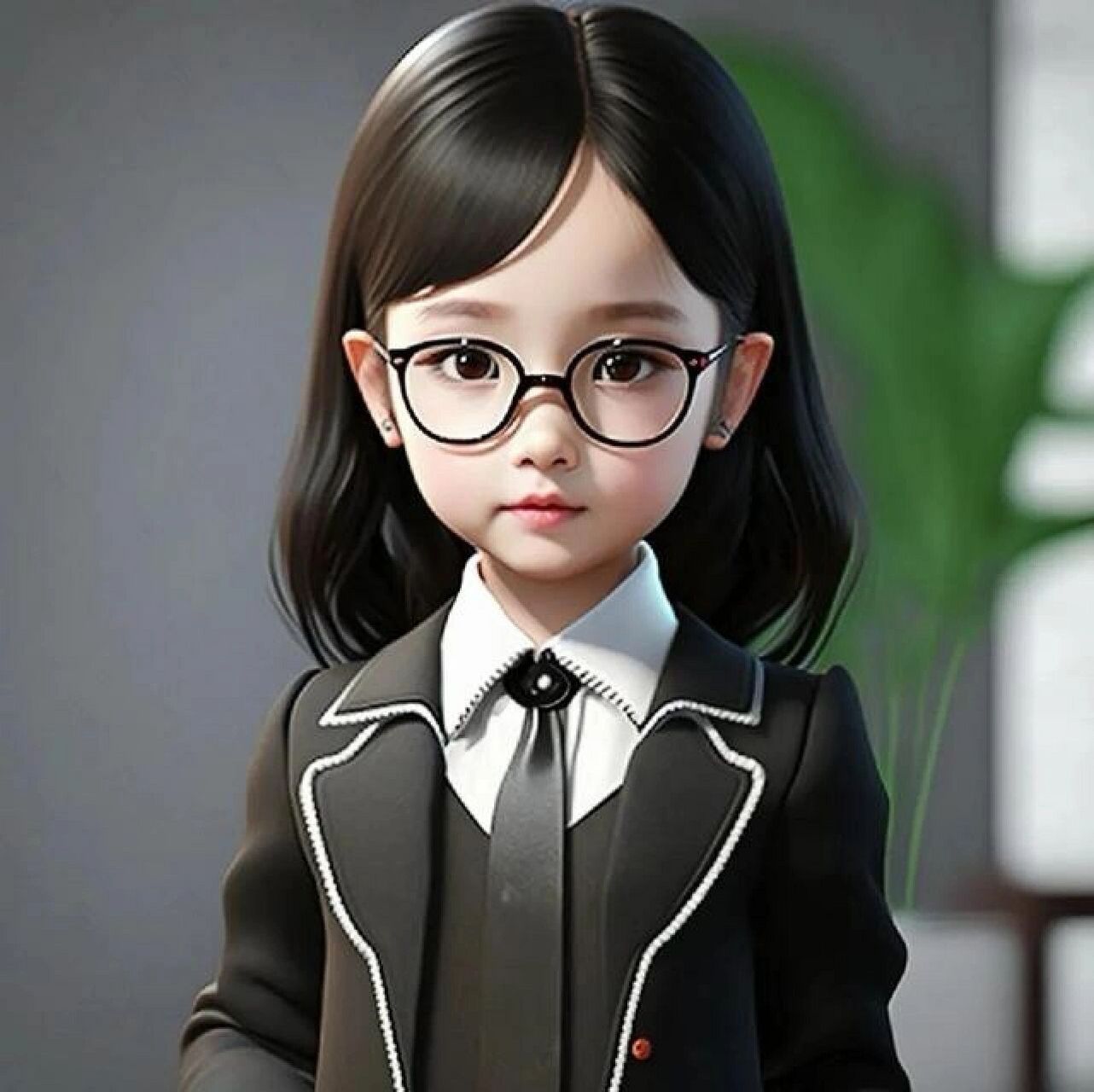 职场女生卡通头像