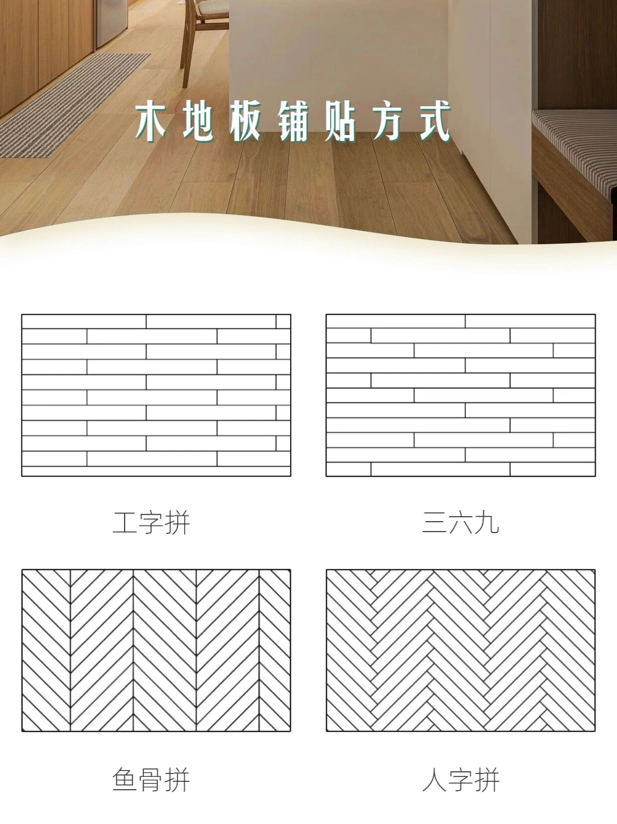 这四种木地板铺法你一定要知道7373