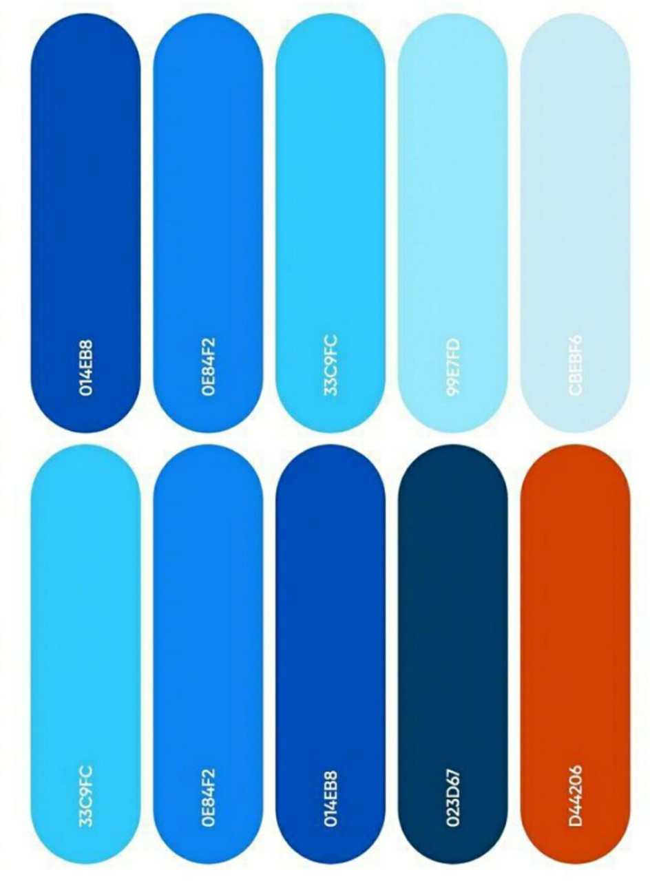 设计灵感|超美的蓝色系配色方案 03有人说蓝色代表忧郁,又有人说