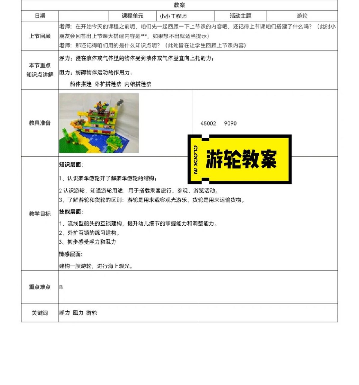 乐高# #教案# #知识分享# #游轮# #乐高控